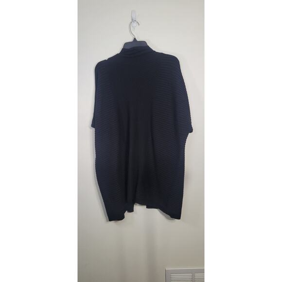 Leo and Nicole Kimono Womens X-Large Black Sweater Short Sleeved Kimono NWT - Picture 6 of 10